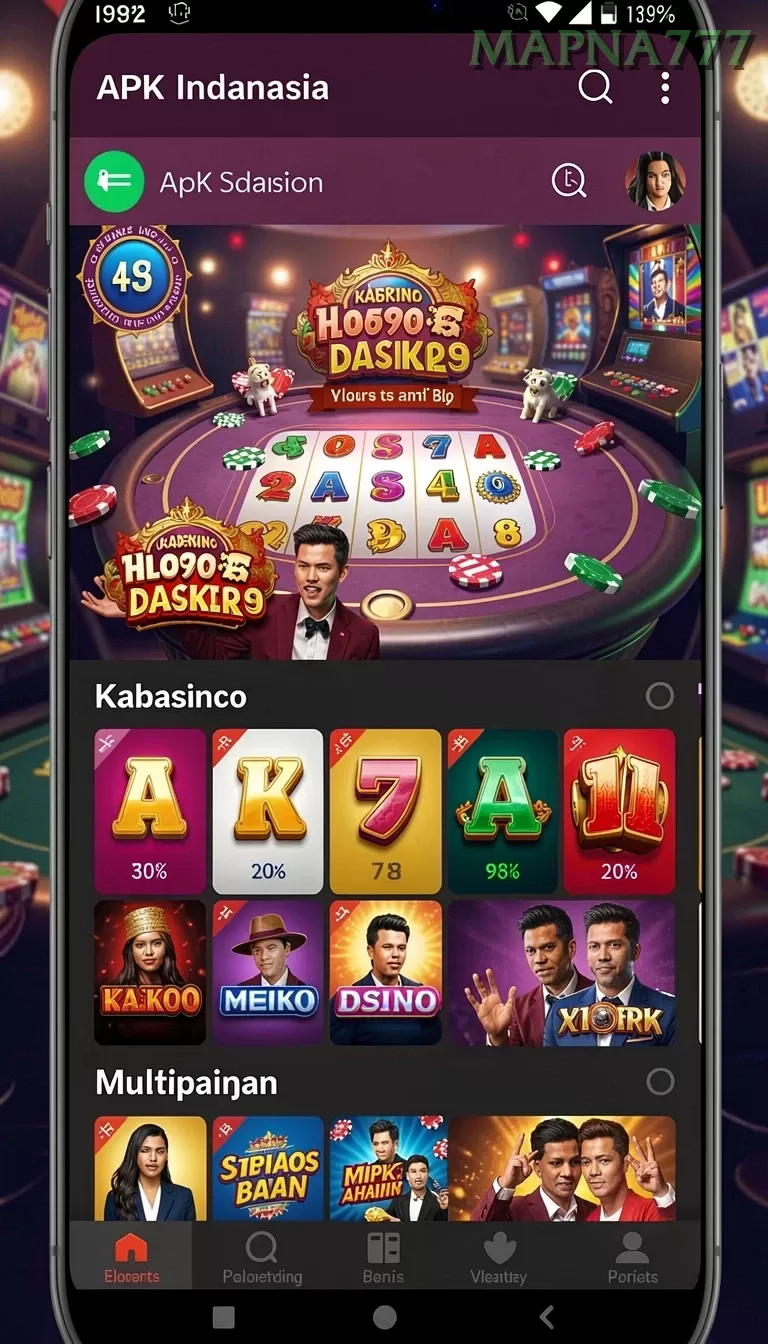 Cuplikan layar JAYA128 — menu navigasi