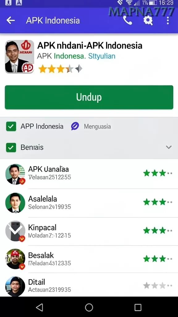 Cuplikan layar SUNDA777 — pengaturan akun